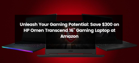 Unleash Your Gaming Potential: Save $300 on HP Omen Transcend 16″ Gaming Laptop at Amazon